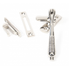 Locking Reeded Fastener - Polished Nickel 