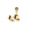 Beehive Brighton Fastener (Radiused) - Aged Brass