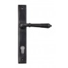 Reeded Slimline Lever Espag. Lock Set - Aged Bronze