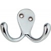 Double Coat Hook Chrome Plated