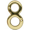 Carlisle Numeral 8 Polished Brass