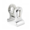 Euro Door Pull 50mm (Back to Back fixings) - Polished Chrome