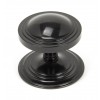 Art Deco Centre Door Knob - Black