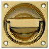 Flush Ring Handle 65x65mm - Polished Brass 