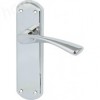 Olton Lever Latch Handle Set - Polished Chrome