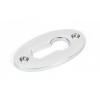 Period Oval Escutcheon - Polished Chrome