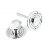 Round Bathroom Thumbturn - Polished Chrome