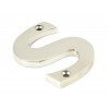 Letter S - Polished Nickel