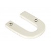 Letter U - Polished Nickel