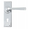 Avon Lever Lock Set - Polished Chrome