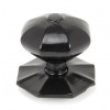 Octagonal Centre Door Knob (Internal) - Black