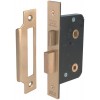 Bathroom Lock 63mm Satin Brass