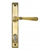 Newbury Slimline Lever Espag. Lock Set - Aged Brass