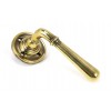 Newbury Lever on Rose - Aged Brass