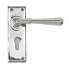 Newbury Lever Euro Set - Polished Chrome