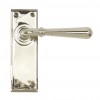 Newbury Lever Latch Set - Polished Nickel