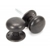 Large Mushroom Mortice/Rim Knob Sets - Aged Bronze