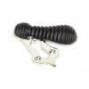 Ebony Beehive Escutcheon - Polished Nickel