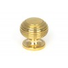 30mm Beehive Cabinet Knob - Polished Brass