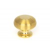 40mm Beehive Cabinet Knob - Polished Brass