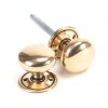 Mushroom Mortice/Rim Knob Set - Polished Bronze 