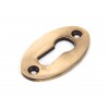 Period Oval Escutcheon - Polished Bronze