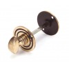 Round Bathroom Thumbturn - Polished Bronze