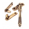 Reeded Night Vent Locking Fastener - Polished Bronze