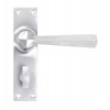 Straight Lever Bathroom Set - Satin Chrome