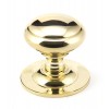 Centre Door Knob - Polished Brass