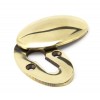 Period Oval Covered Escutcheon - Aged Brass