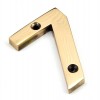 Numeral 7 - Polished Bronze