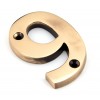 Numeral 9 - Polished Bronze