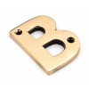 Letter B - Polished Bronze