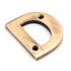 Letter D - Polished Bronze