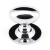 Oval Cabinet Knob 40mm - Polished Chrome