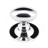 Oval Cabinet Knob 33mm - Polished Chrome