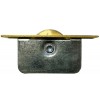 Square Ended Sash Pulley - Polished Brass