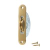 1¾" Ball Bearing Sash Pulley Round Ends - Brass