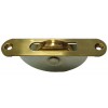 Round Ended Sash Ball Pulley - Polished Brass