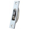 Square Ended Sash Ball Pulley - Polished Chrome