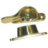 Narrow Locking Fitch Fastener - Polished Brass