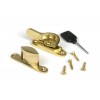 Narrow Locking Fitch Fastener - Polished Brass