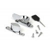 Narrow Locking Fitch Fastener - Polished Chrome