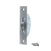 1¾" Ball Bearing Sash Pulley Square Ends - Satin Chrome