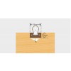 Exitex Self Adhesive Carrier with D slot 6.5mm 2.2m - Brown