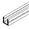 Channel 24x24mm 2.5m Anod Alu