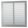 Louvred Air Grille 356 X 356mm Sil