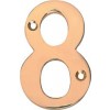 Numeral 7 Pol Brass 76mmh