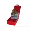 A095 No.201 HSS Tin Drill Set 19p Metal Case